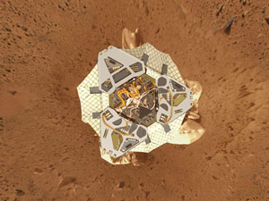 Rover on the surface of Mars. Courtesy NASA/JPL Caltech.